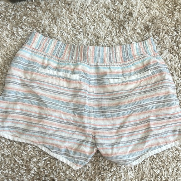 Athleta Jacquard Sandbar Shortie Linen Shorts Size 6 Small Beach Summer Pool EUC - Picture 10 of 10